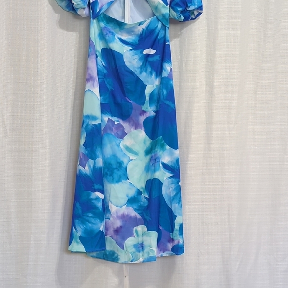 Blue Floral Dress - Picture 4 of 16